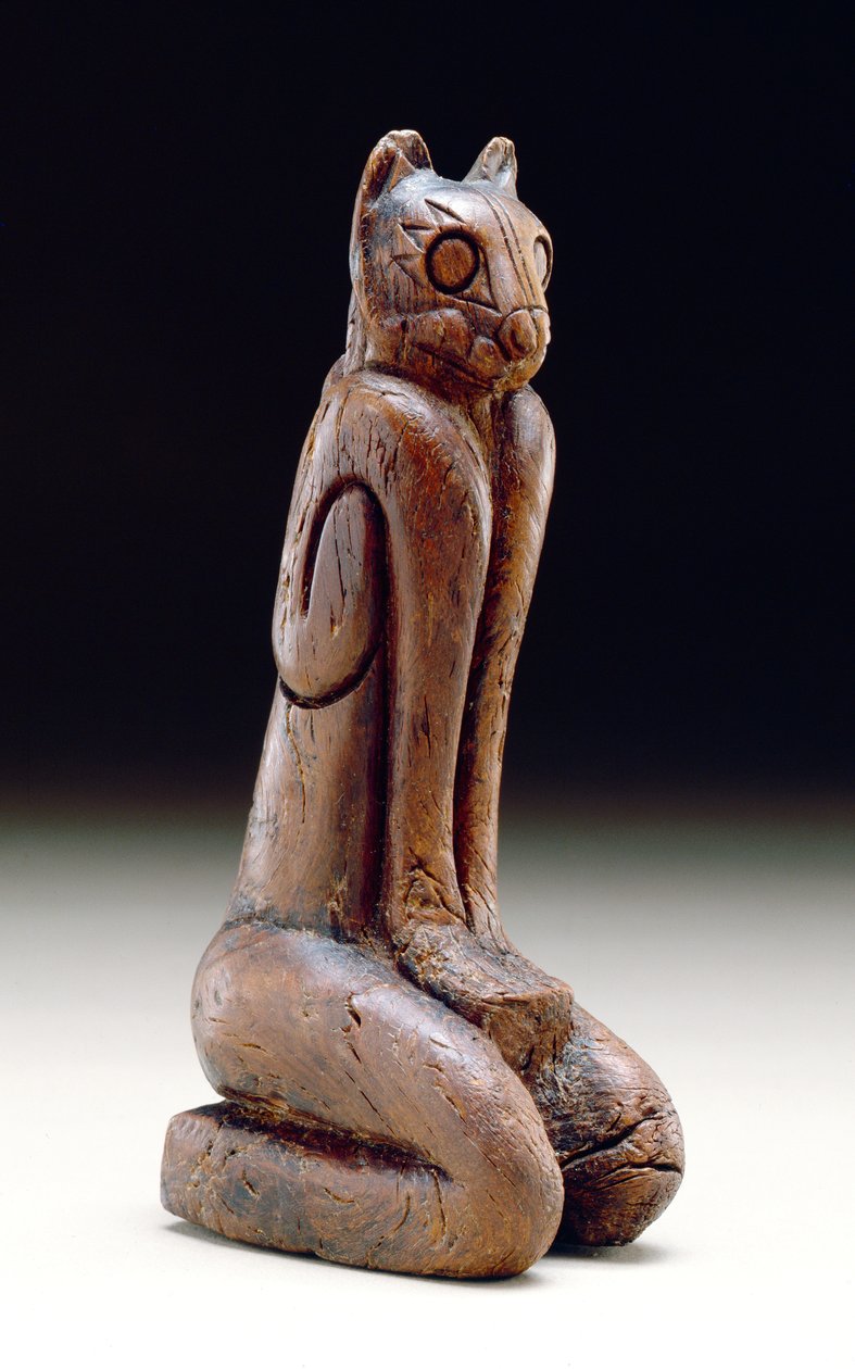 Feline figur, Calusa (tre) av American School