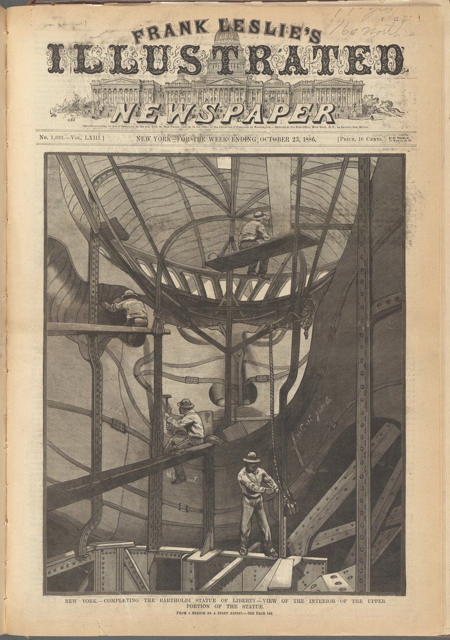 Forside av Frank Leslie's Illustrated Newspaper, 23. oktober 1886 av American School