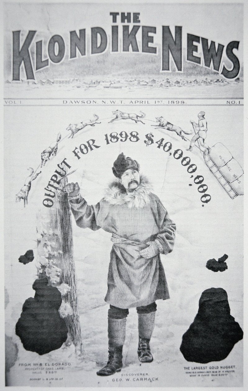 Forsiden av 'The Klondike News' av American School