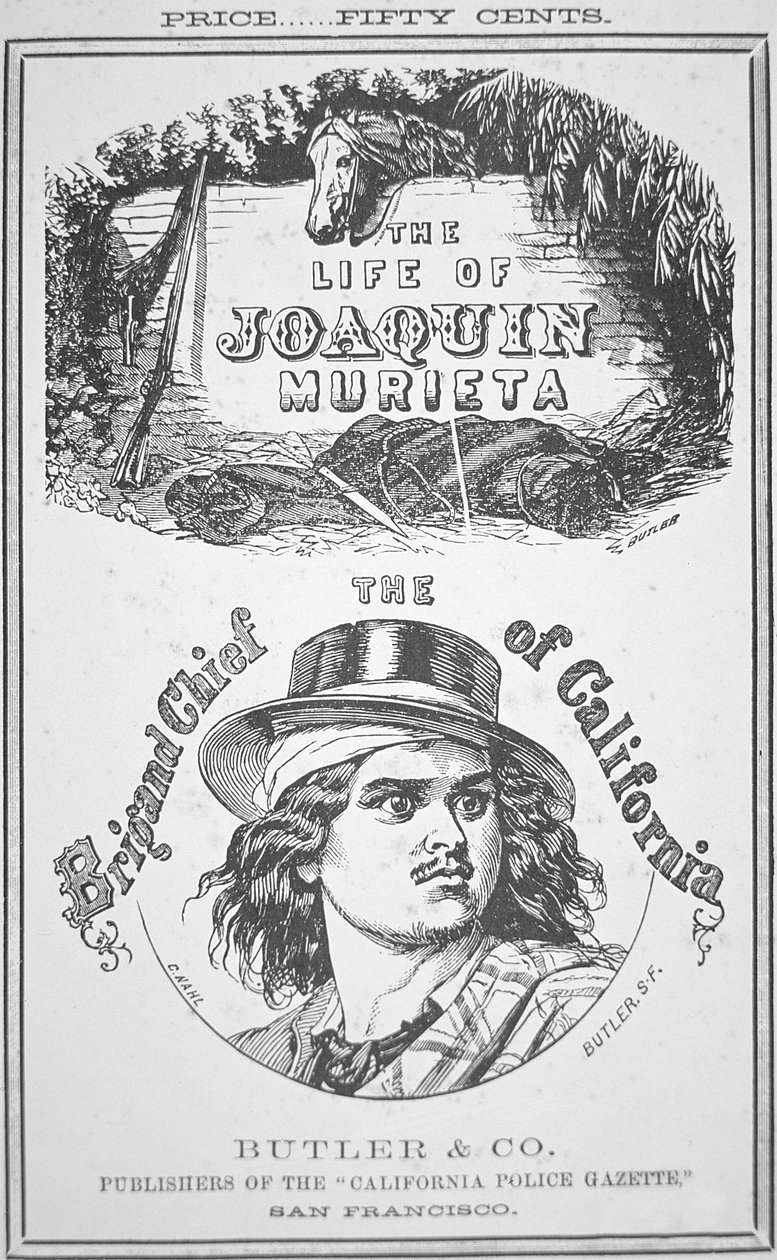 Forside av "The Life of Joaquin Murieta" av American School
