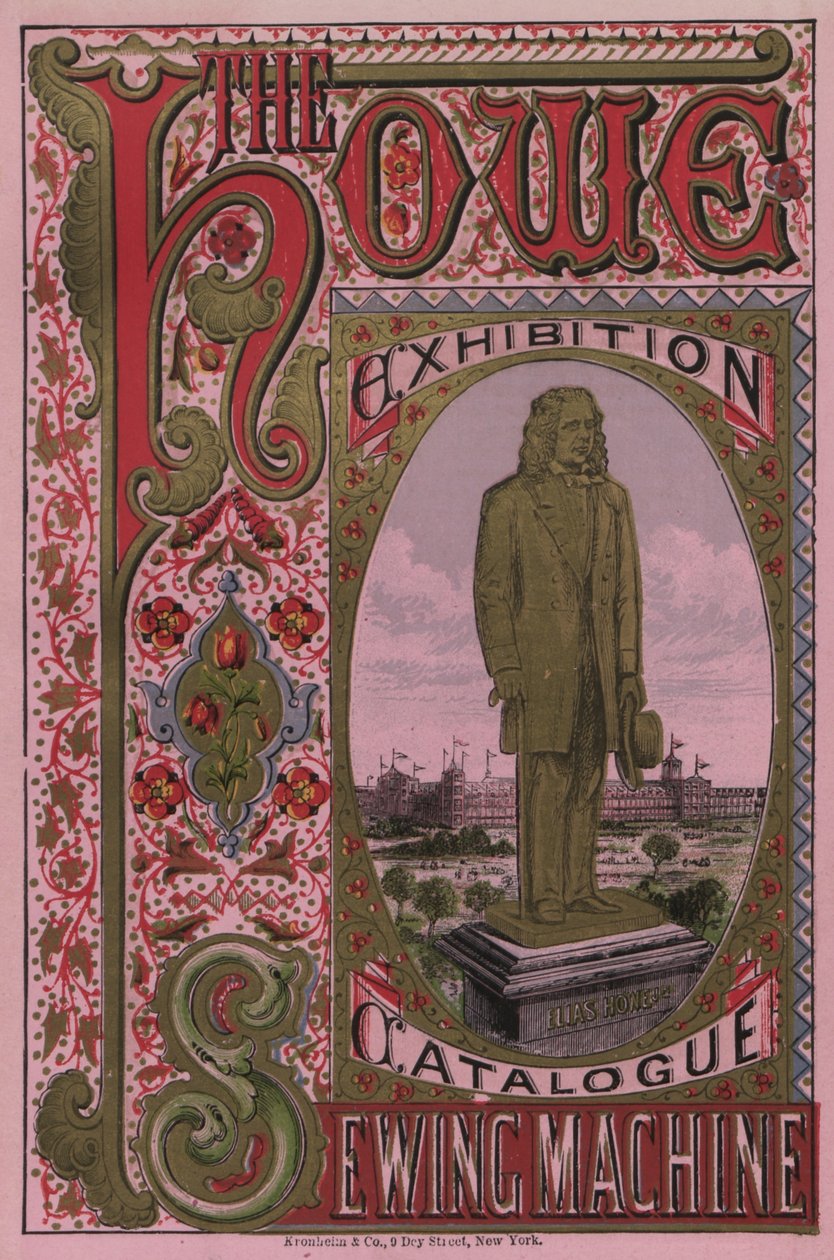 Forside av Howe Sewing Machine Exhibition Catalogue, 1876 av American School
