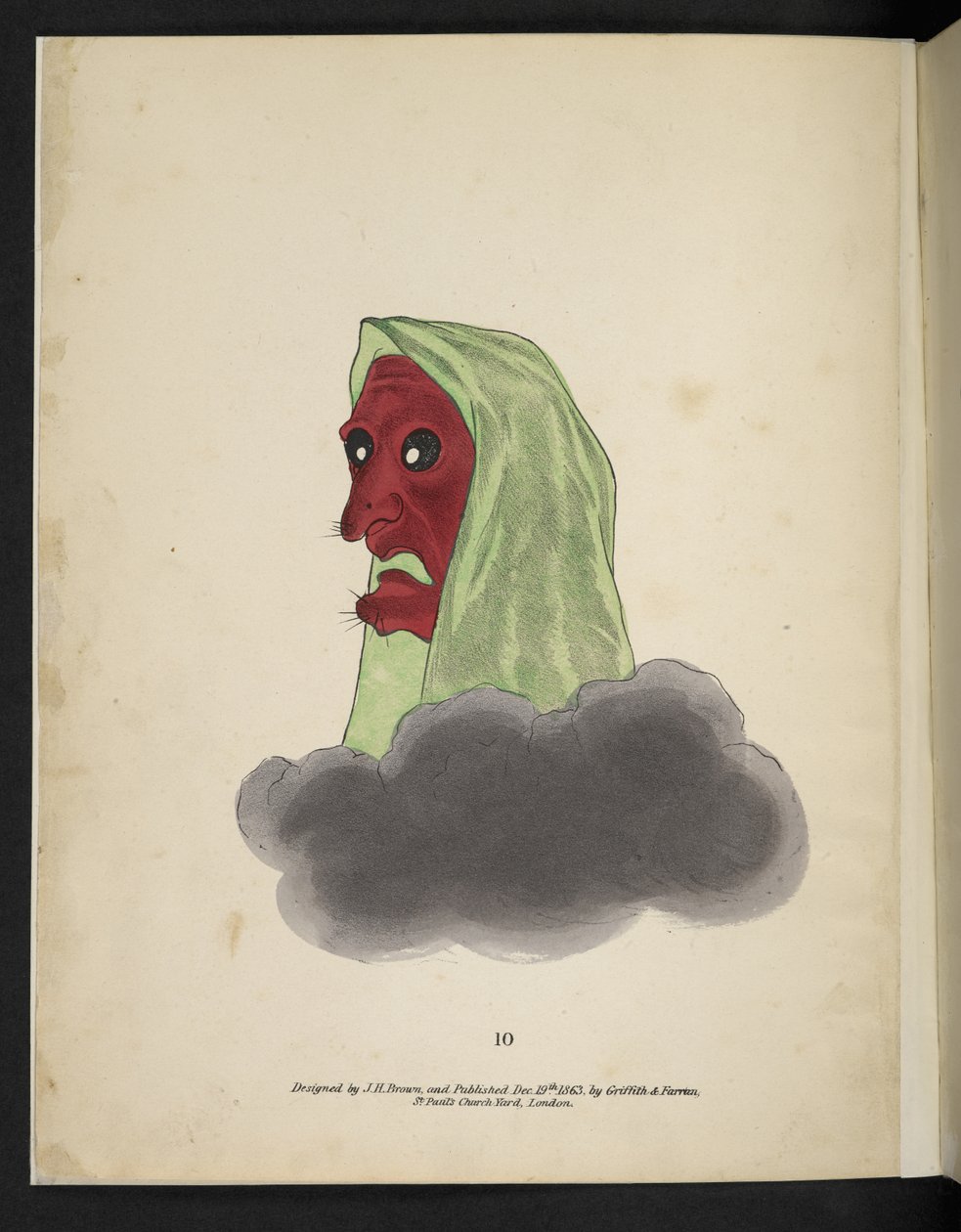 Frontispice, A red faced spectre, fra 