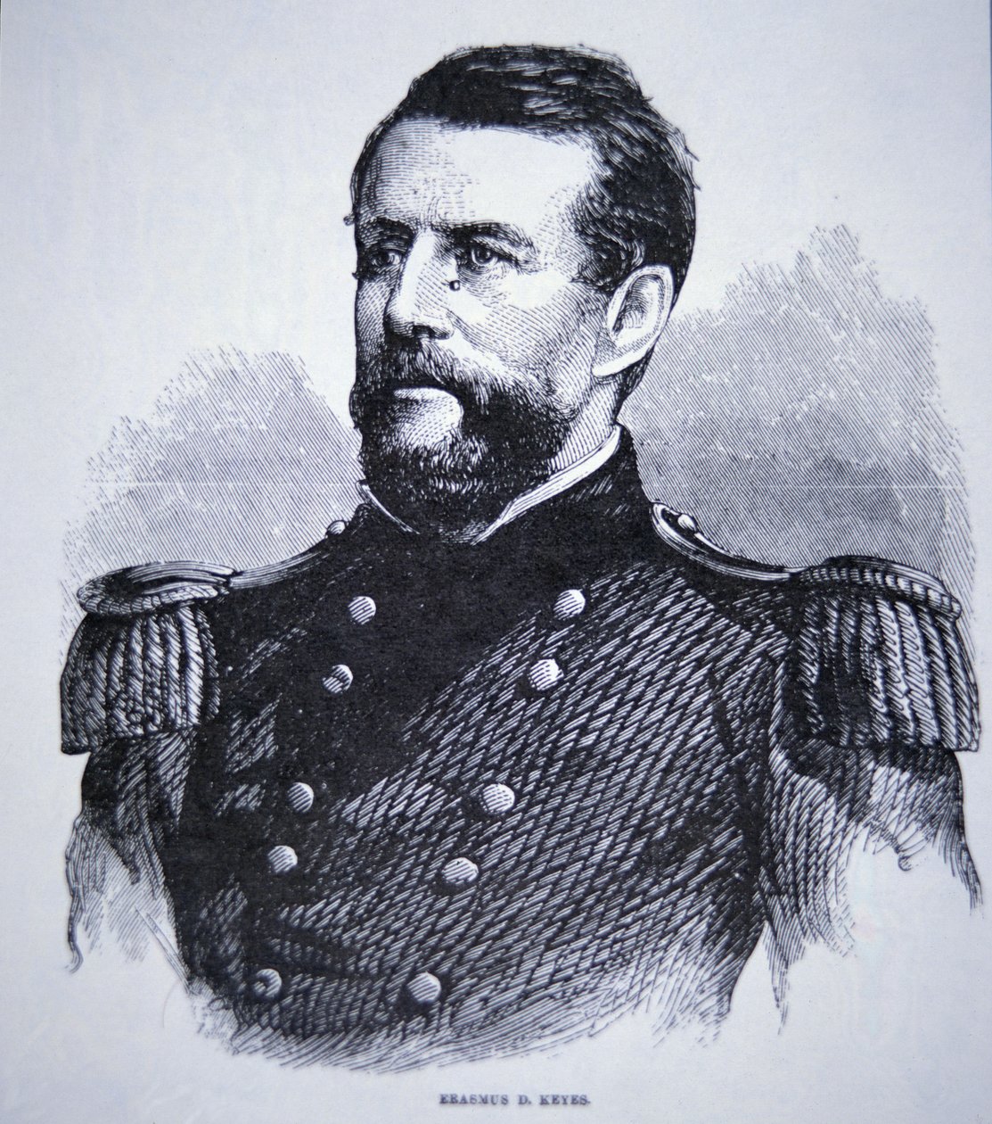 General Erasmus Keyes (1810-95) (gravering) av American School