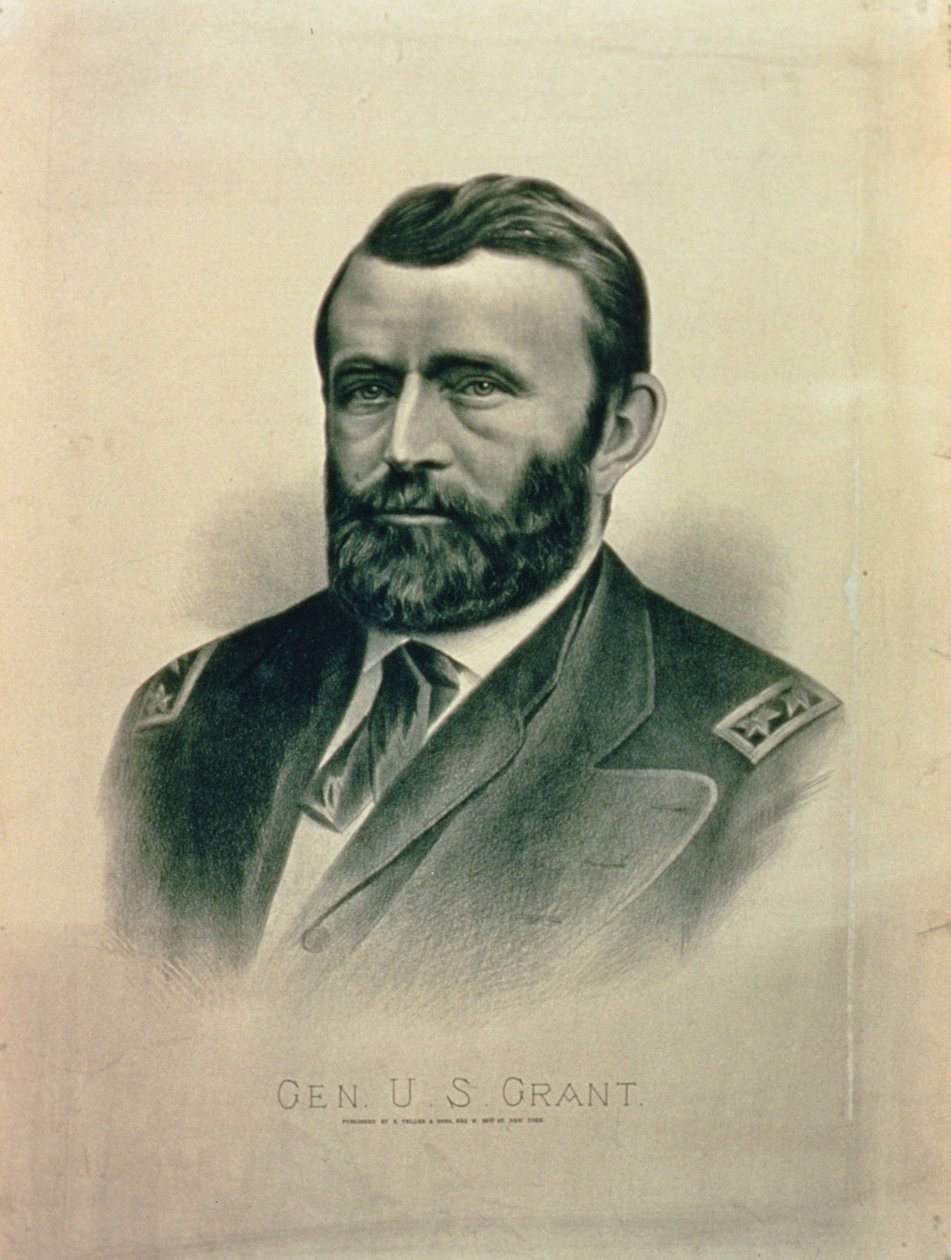 General Ulysses Simpson Grant (1822-85) av American School