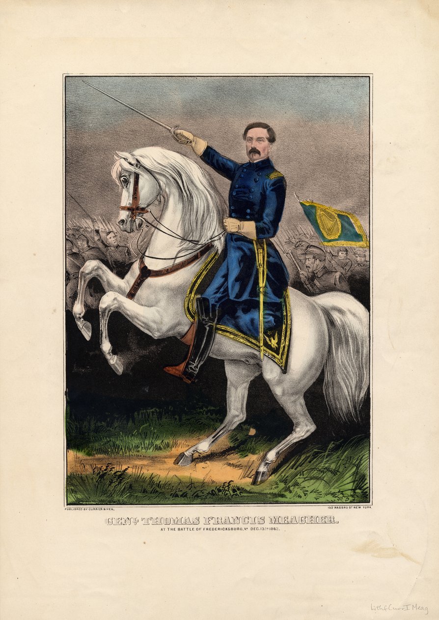 Genl. Thomas Francis Meagher, pub. av Currier & Ives, ca. 1862 av American School