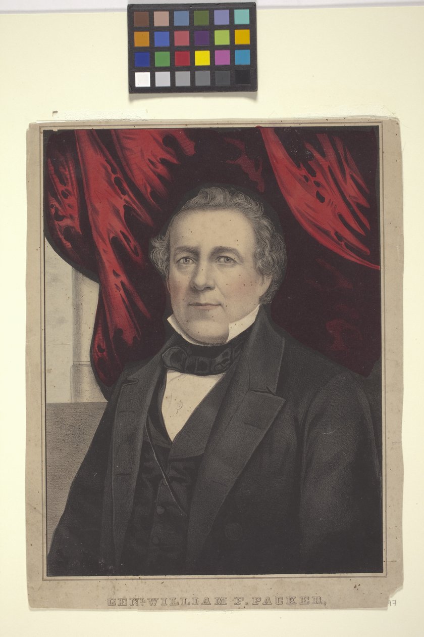 Genl. William F. Packer (håndfarget litografi) av American School