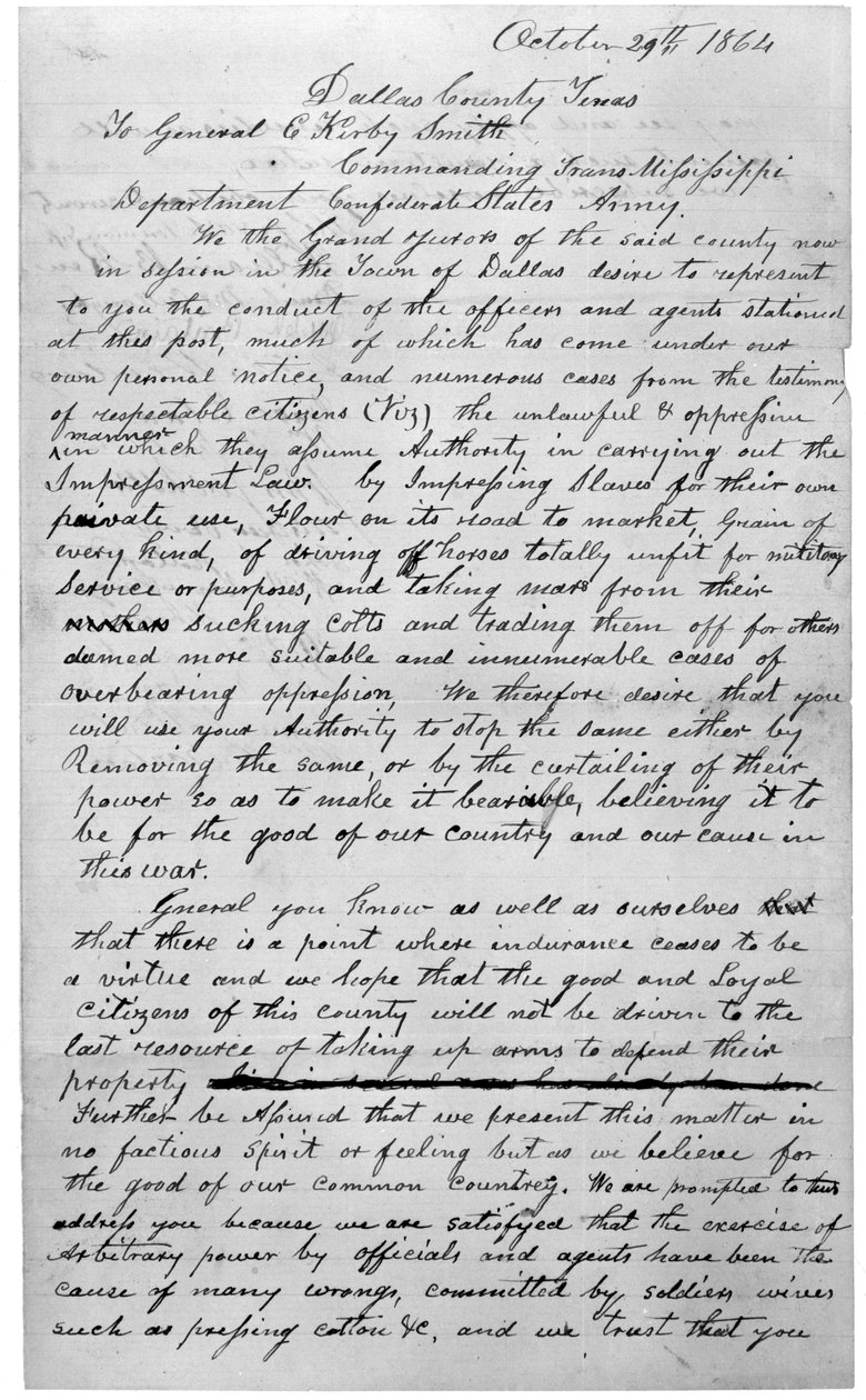 Storjurybrev, 1864 av American School