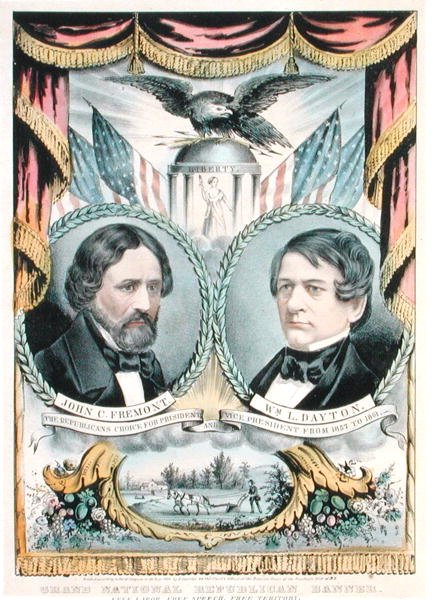 Grand National Republican Banner (farge litho) av American School