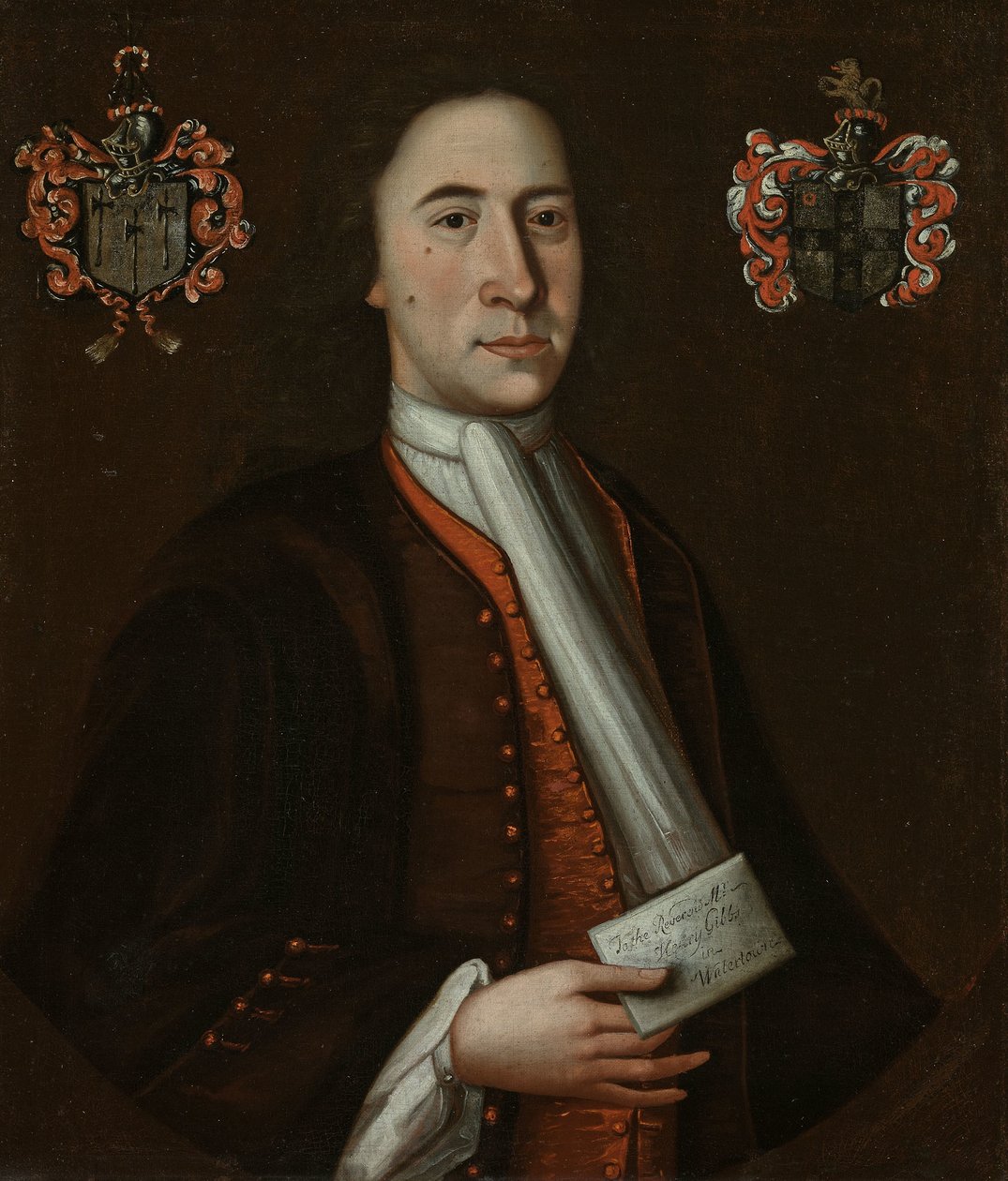 Henry Gibbs, ca. 1721 (olje på lerret) av American School