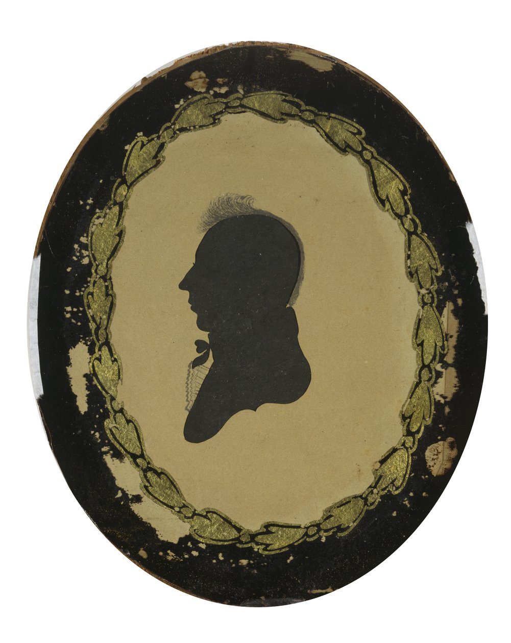 Hulkuttet silhuett av en mann, ca. 1800-1805 (vevd papir med svart blekk) av American School