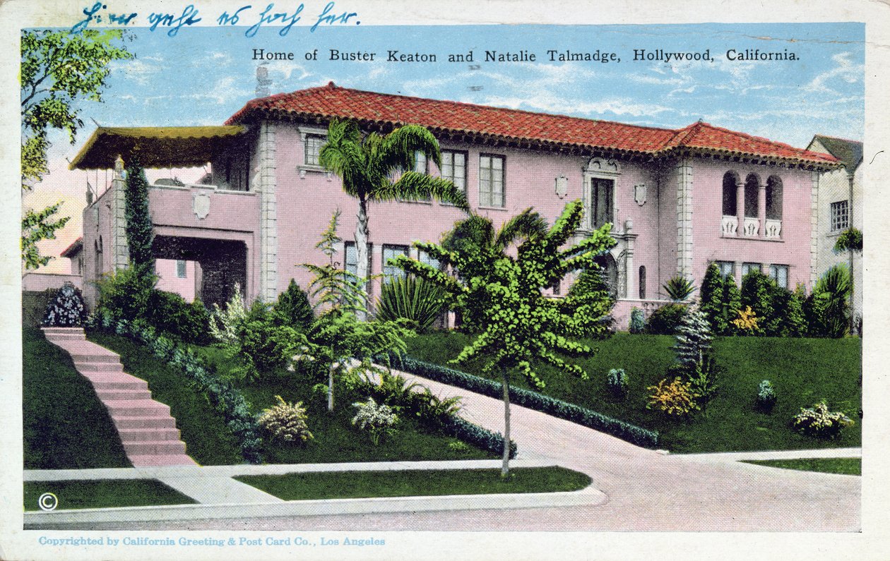 Hjemmet til Buster Keaton og Natalie Talmadge i Hollywood, 1930 av American School