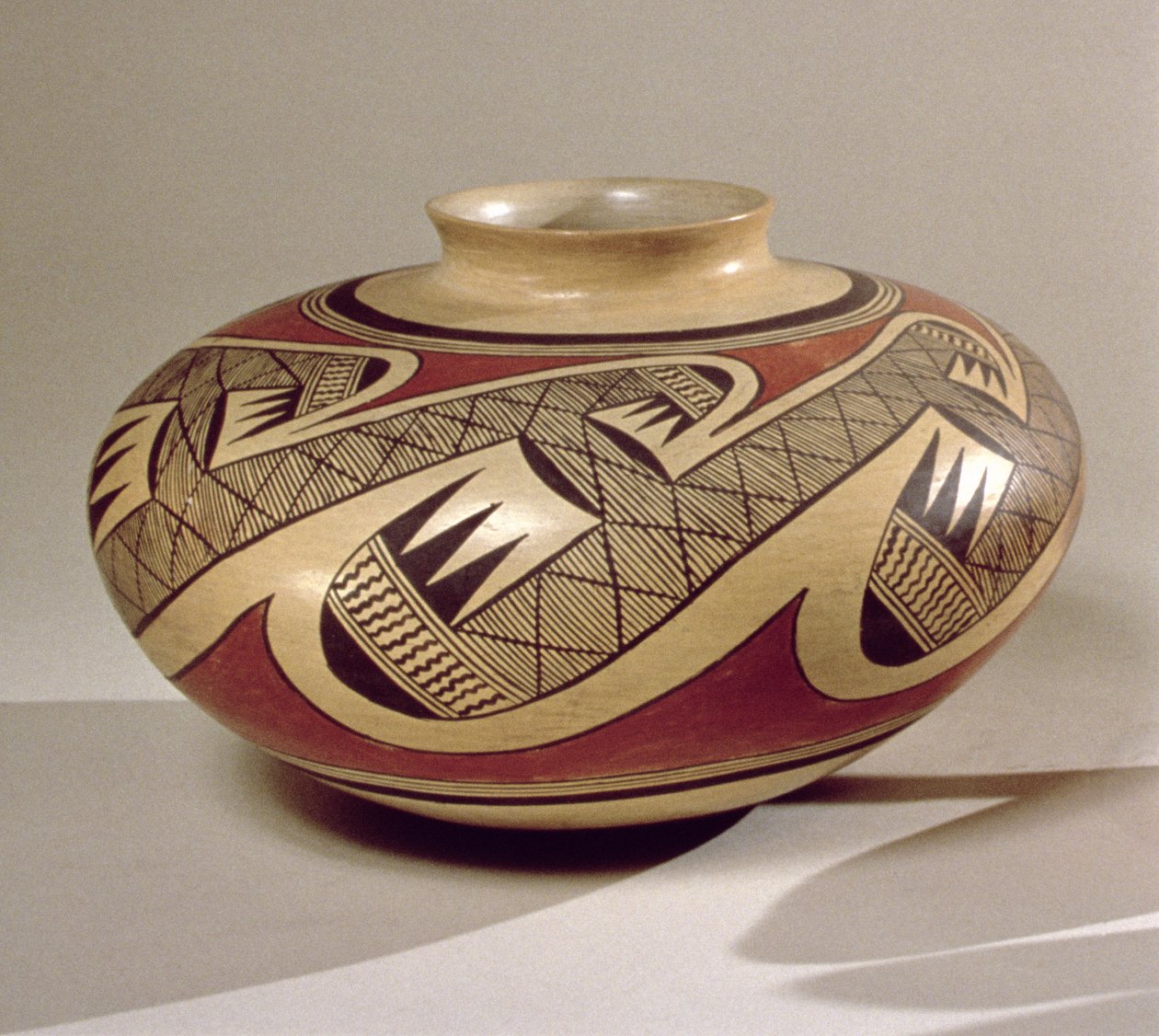 Hopi Bullware-krukke, fra Arizona (keramikk) av American School