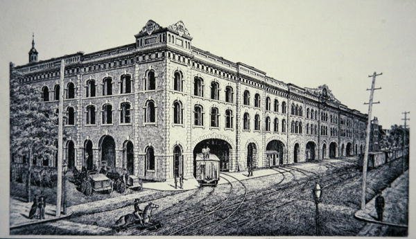 Hudson River Railroad Terminal, New York City av American School