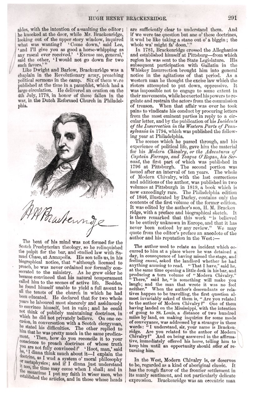 Hugh Henry Brackenridge (1748-1816) fra 