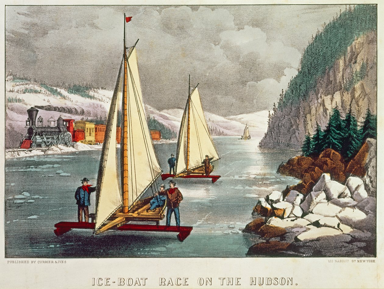 Ice-Boat Race på Hudson av American School