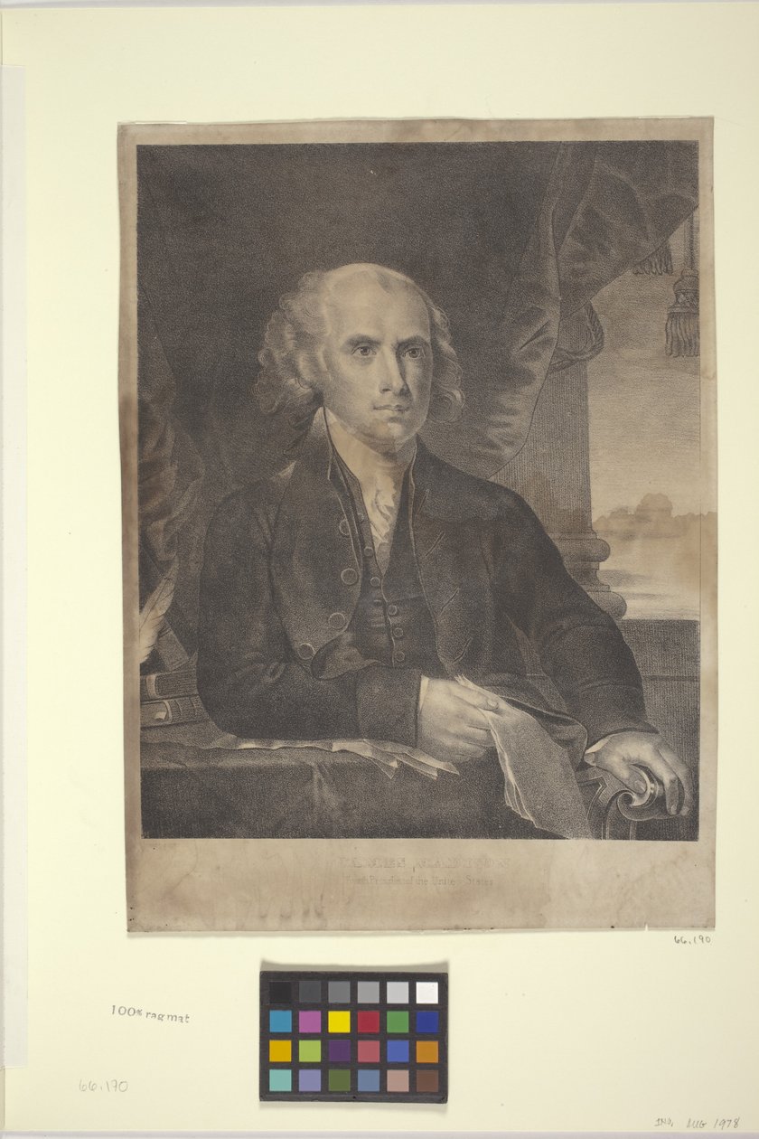 James Madison (litografi) av American School