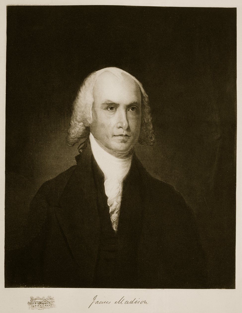 James Madison, 4. president i USA, pub. 1901 (fotogravyr) av American School