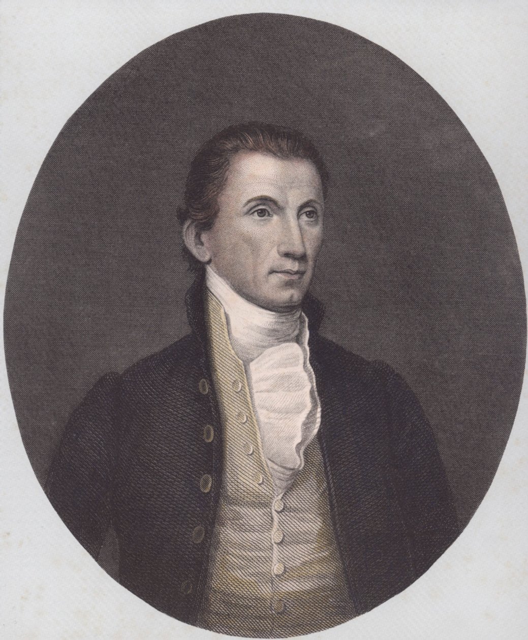 James Monroe (farget gravering) av American School