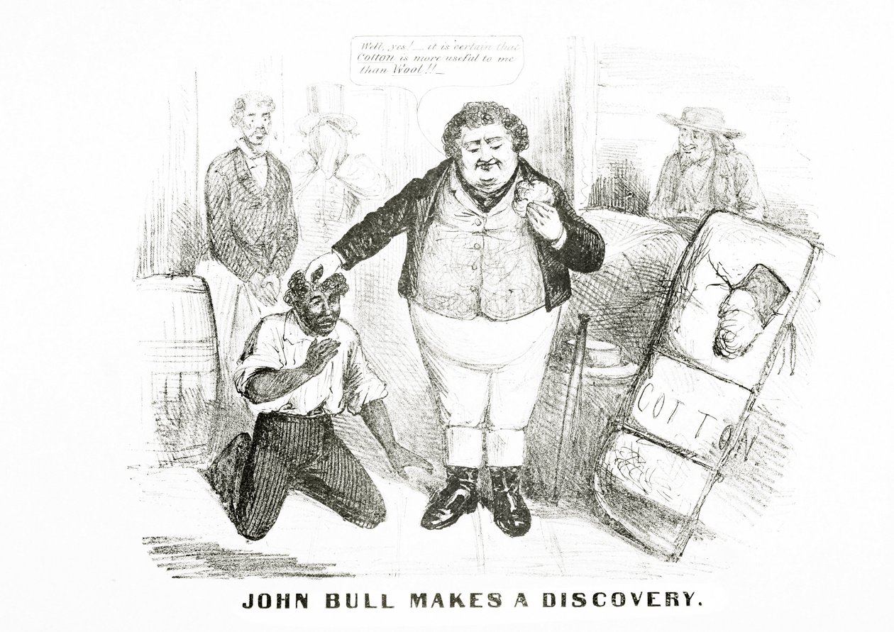 John Bull gjør en oppdagelse (litho) av American School
