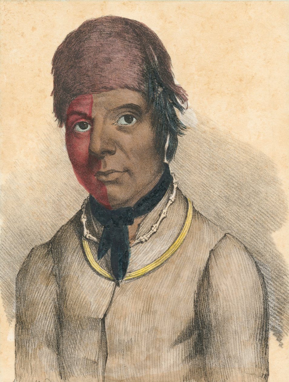 John Skenandoa, også kjent som Shenandoah. Portrett. av American School