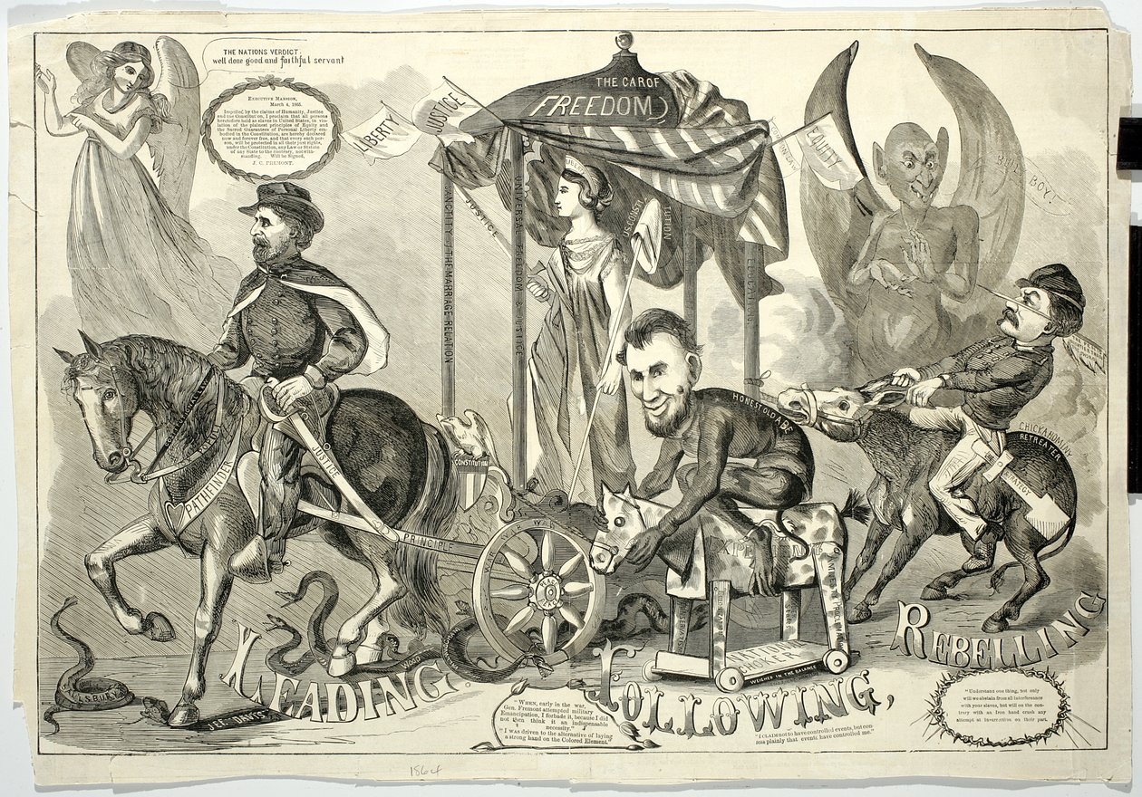 Leading, Following, Rebelling, 1864 av American School