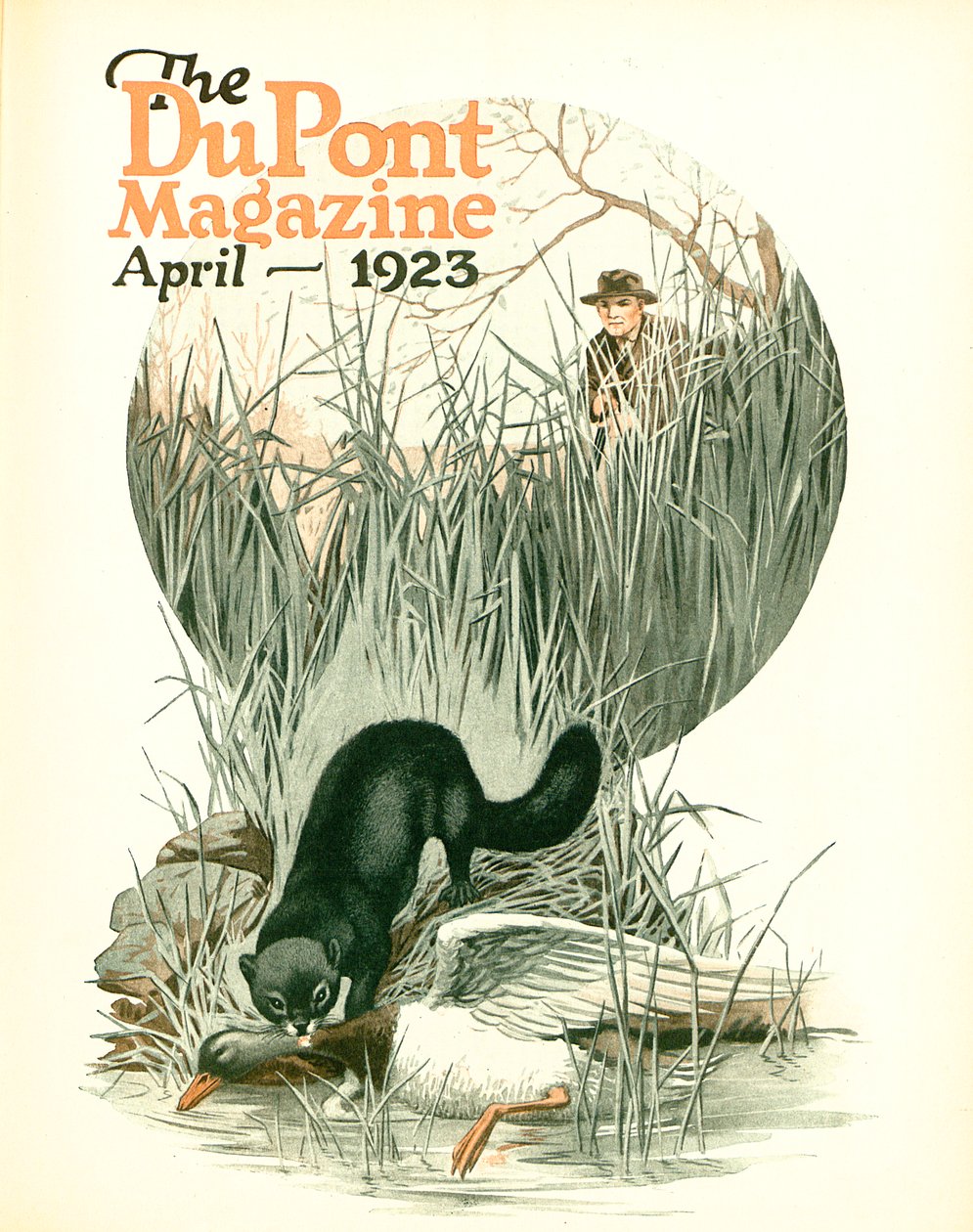 Less Vermin - More Game, forside av DuPont Magazine, april 1923 av American School