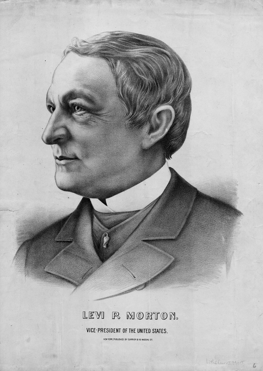 Levi P. Morton, visepresident i USA, pub. av Currier & Ives, 1889-93 av American School