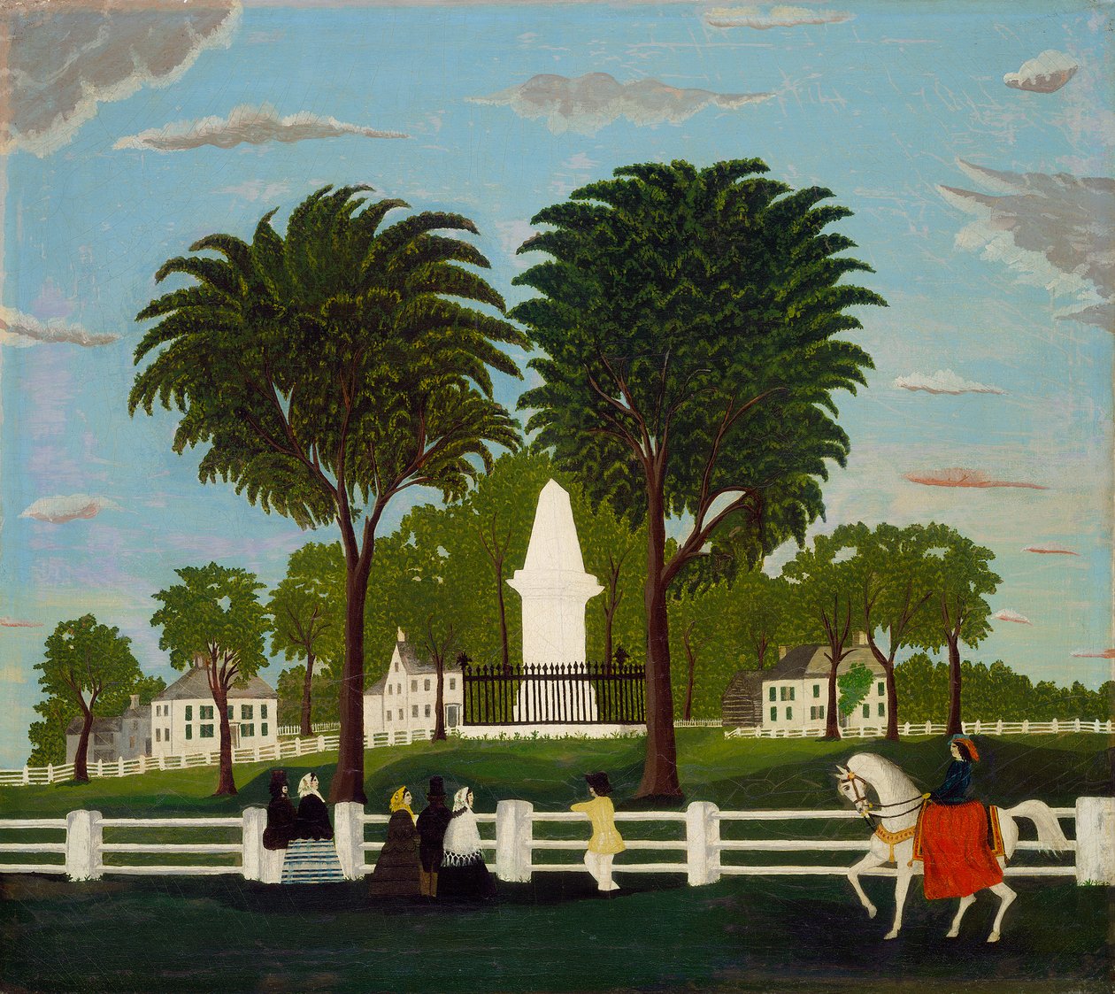 Lexington Battle Monument, ca. 1830 av American School