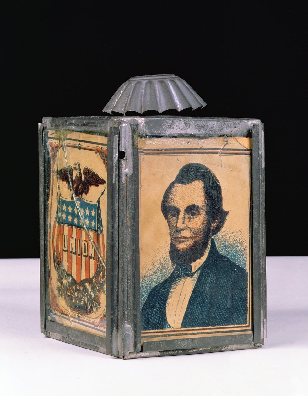 Lincoln Lantern brukt til presidentkampanjen, 1864 (tinn og glass med maling) av American School