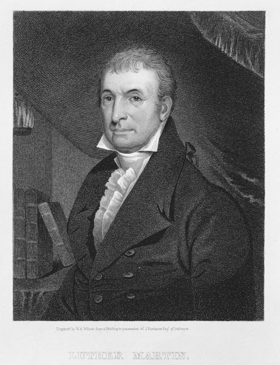Luther Martin, gravert av William A. Wilmer (ca. 1820-55) av American School
