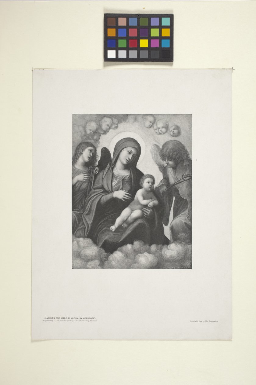 Madonna And Child In Glory (blekk) av American School
