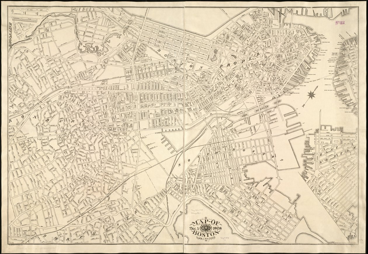 Kart over Boston: 1. desember av American School