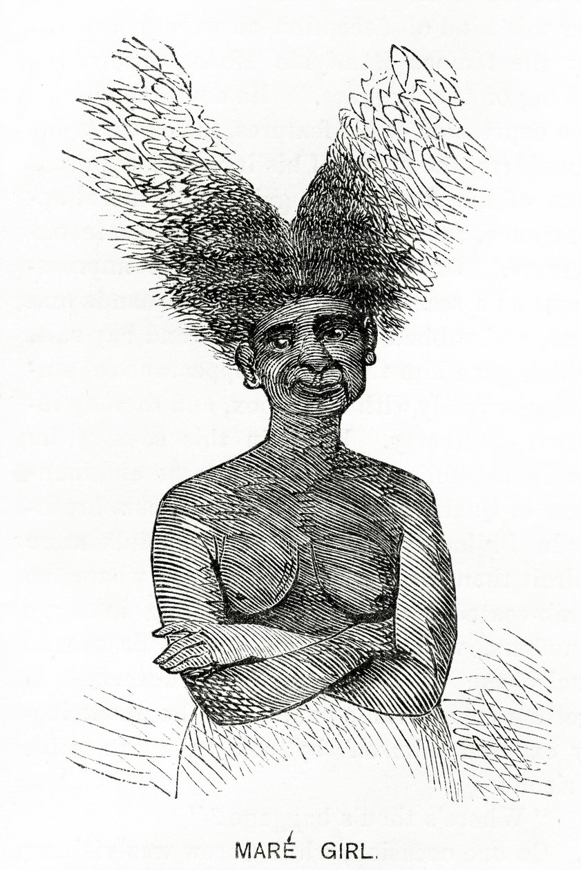 Mare Girl, illustrasjon fra Appletons Journal, 4. mai 1872 av American School