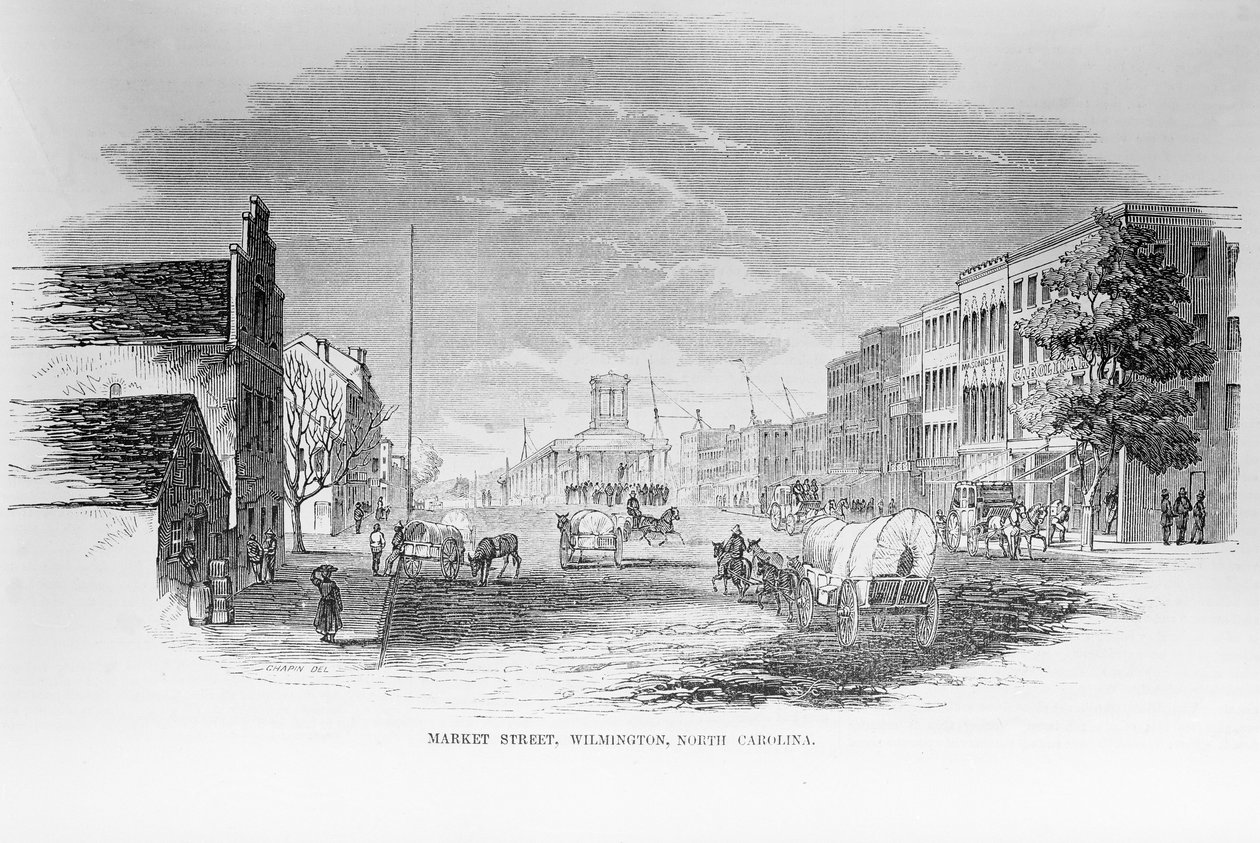 Market Street, Wilmington, North Carolina, 24. februar, 1855 av American School