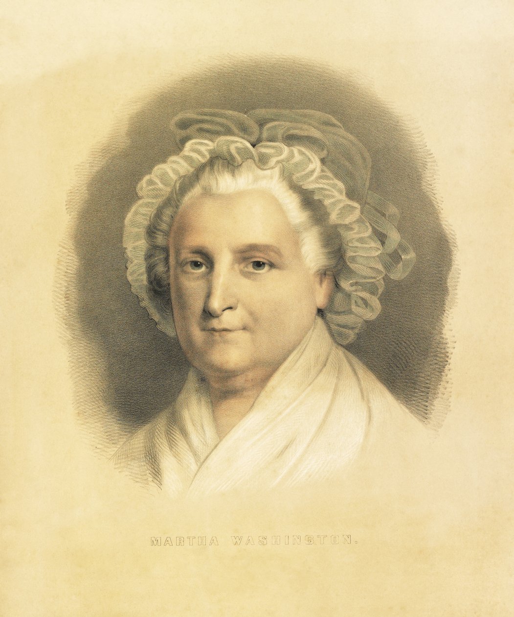 Martha Washington, pub. 1857 av American School