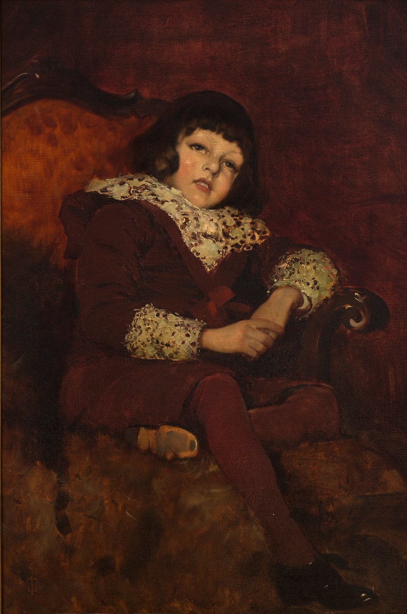 Master Mavor (olje på lerret) av American School