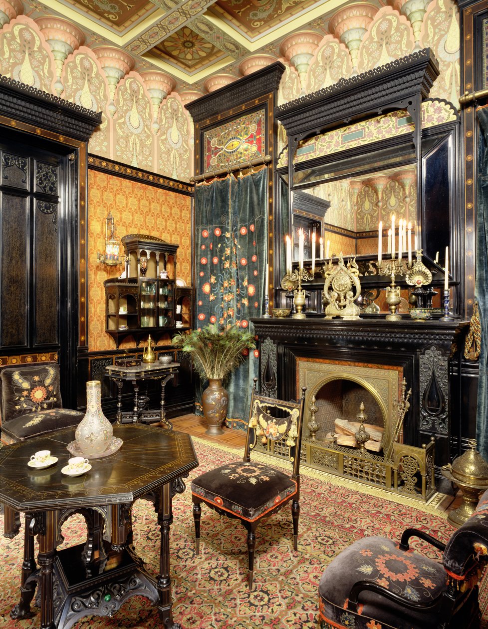 Moorish Smoking Room, John D Rockefeller House, ca. 1864-81 av American School
