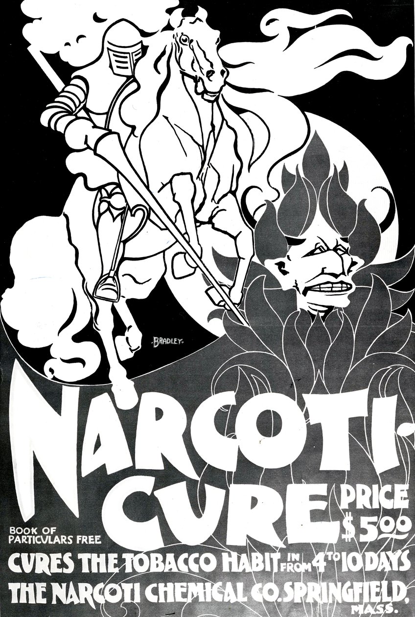 Narcotui-Cure, designet av William H. Bradley, 1895 av American School