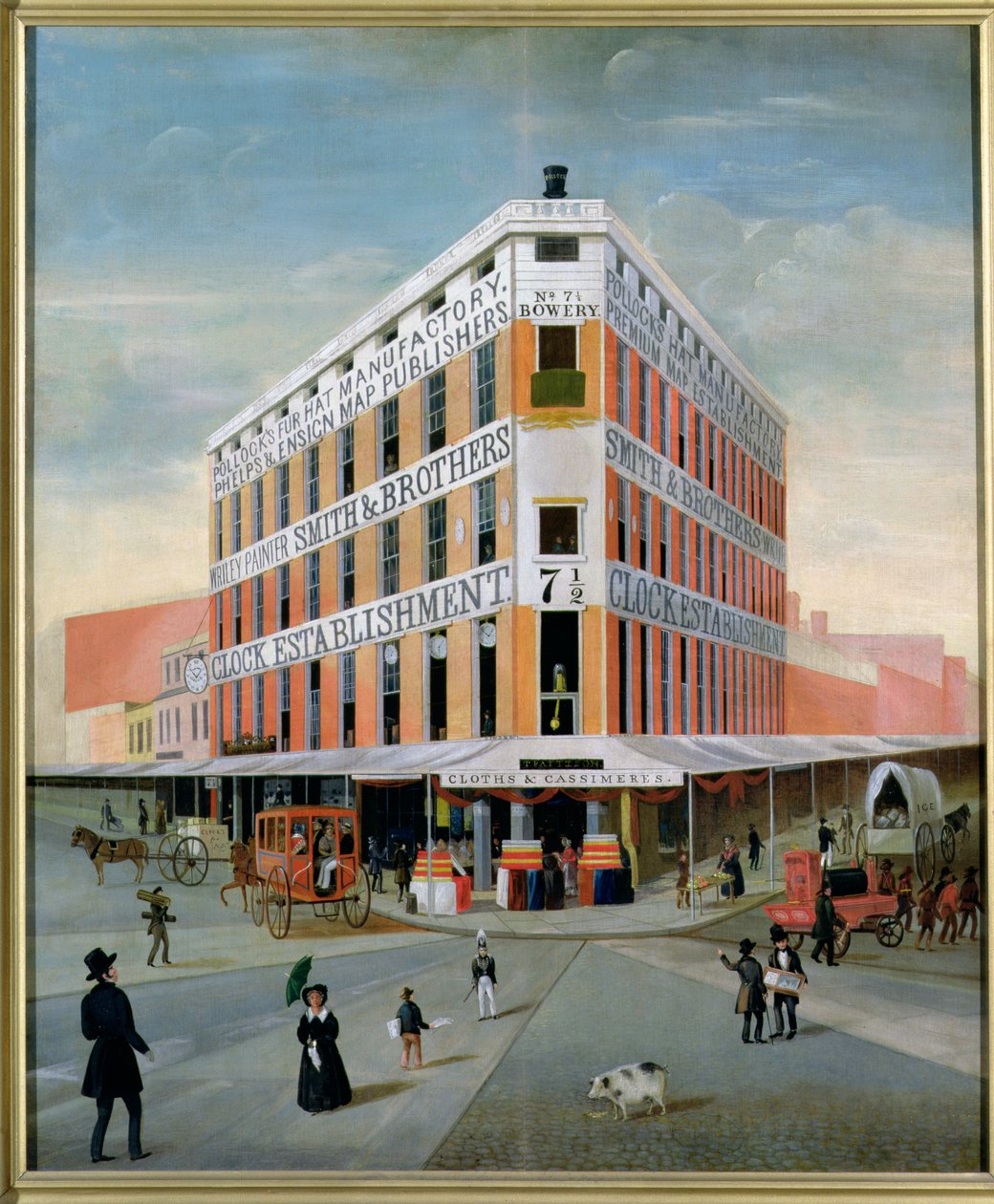 No.7 12 Bowery, NYC, ca. 1837-39 av American School