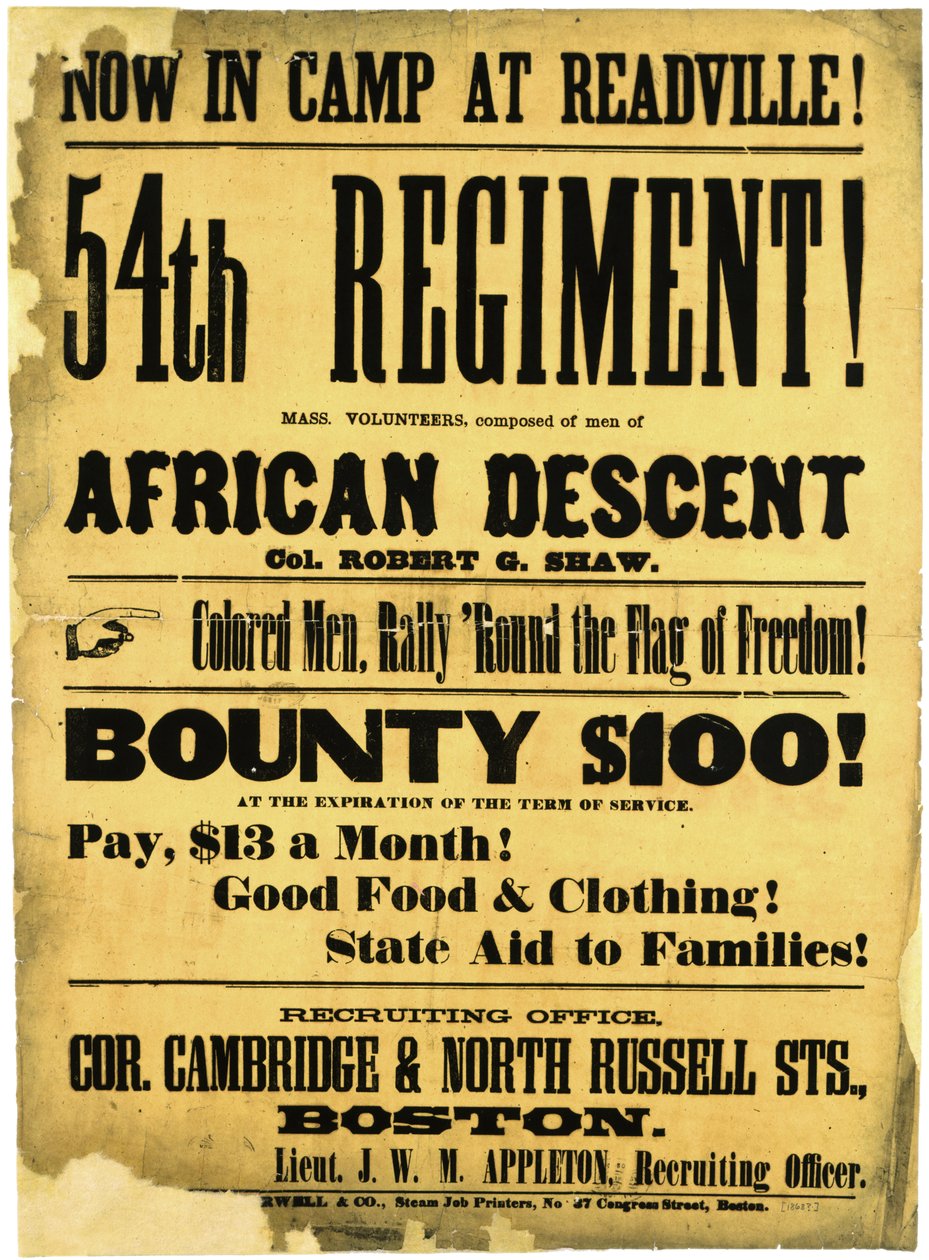 Nå i leiren i Readville! 54. regiment!, ca. 1863 av American School