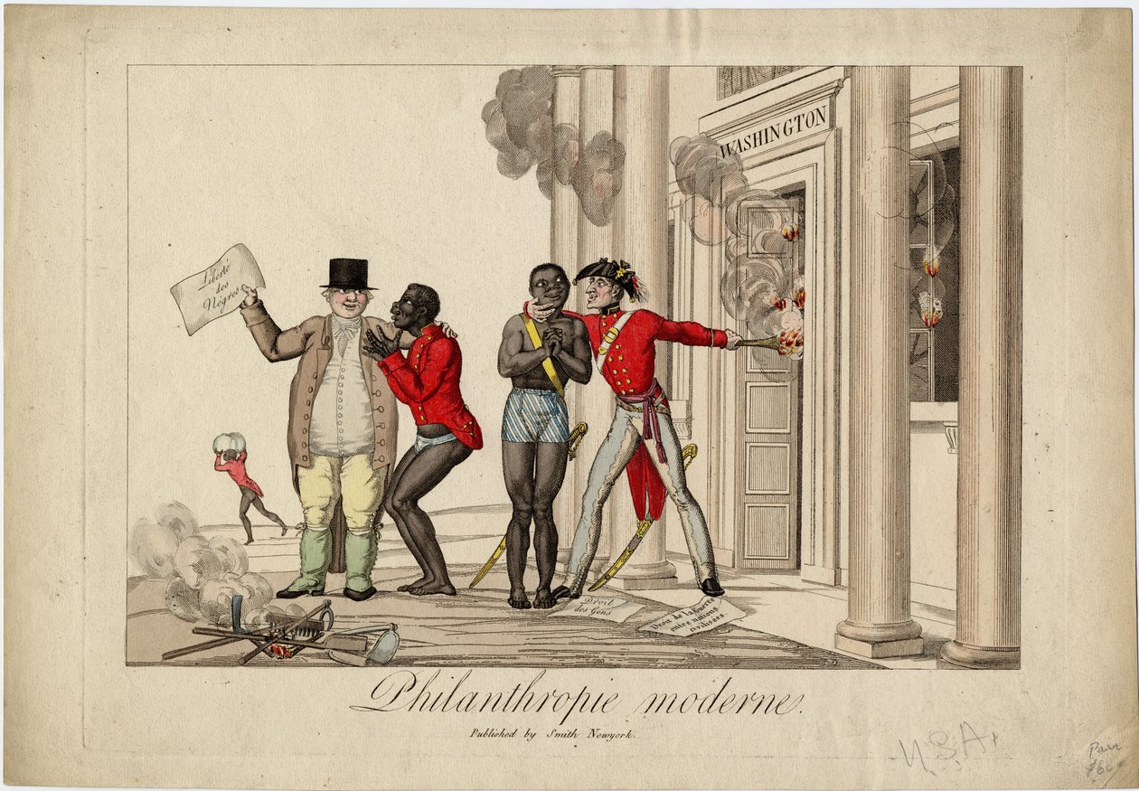 Moderne filantropi, ca. 1813 av American School