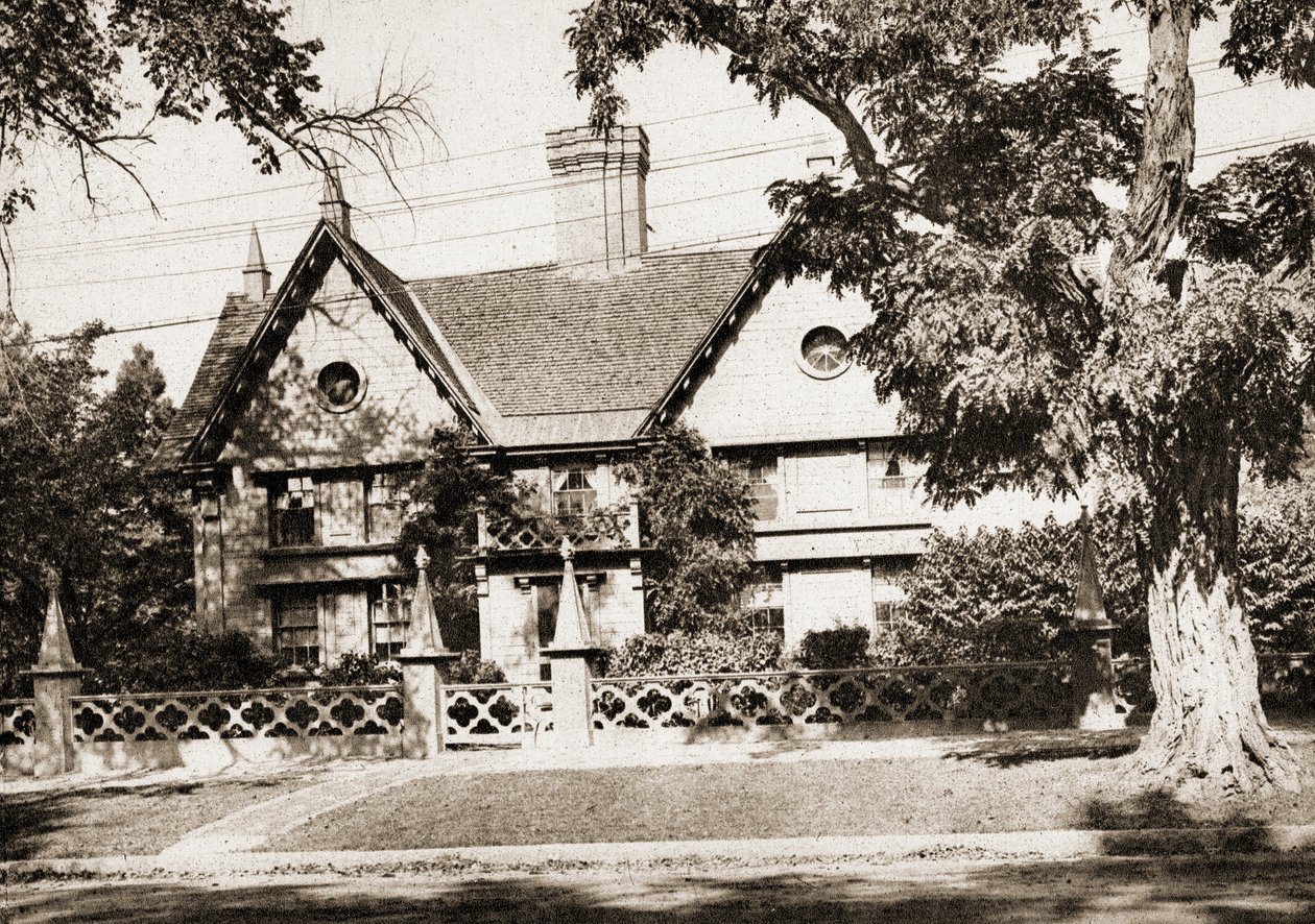 Pickering House, Salem, Massachusetts, 1915 (sepia tone dyptrykk) av American School