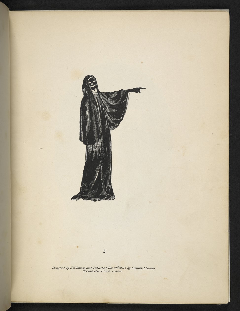 Plate 2. Et spøkelse i svart, fra 
