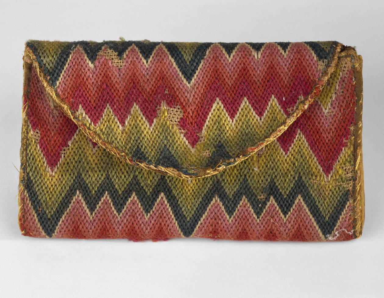 Lommebok, ca. 1770-1800 (ull og lin) av American School
