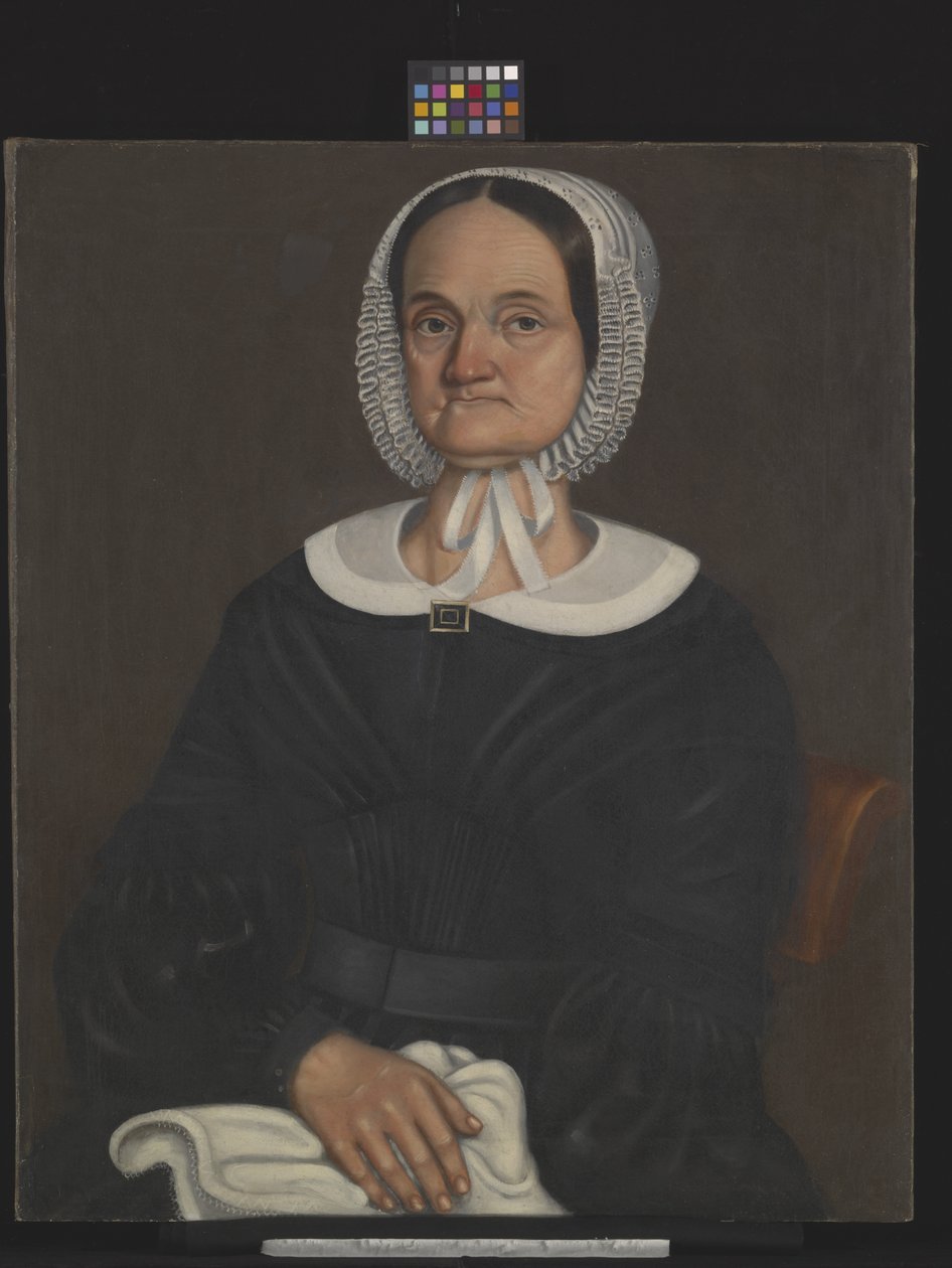 Portrett av Sally Montgomery (olje på lerret) av American School