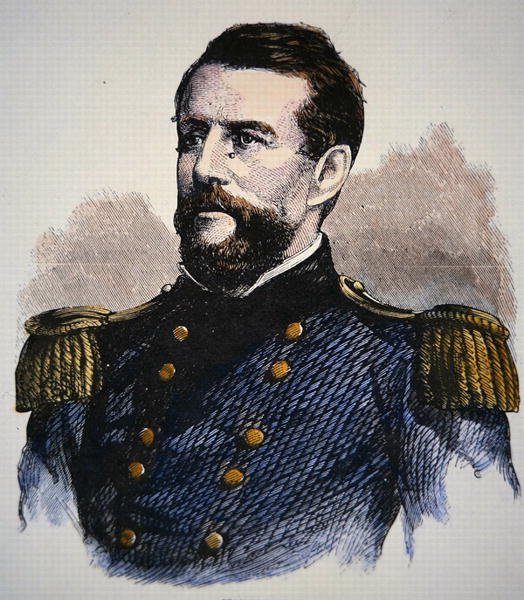 Portrett av admiral Keyes, U.S. Navy (farge litho) av American School