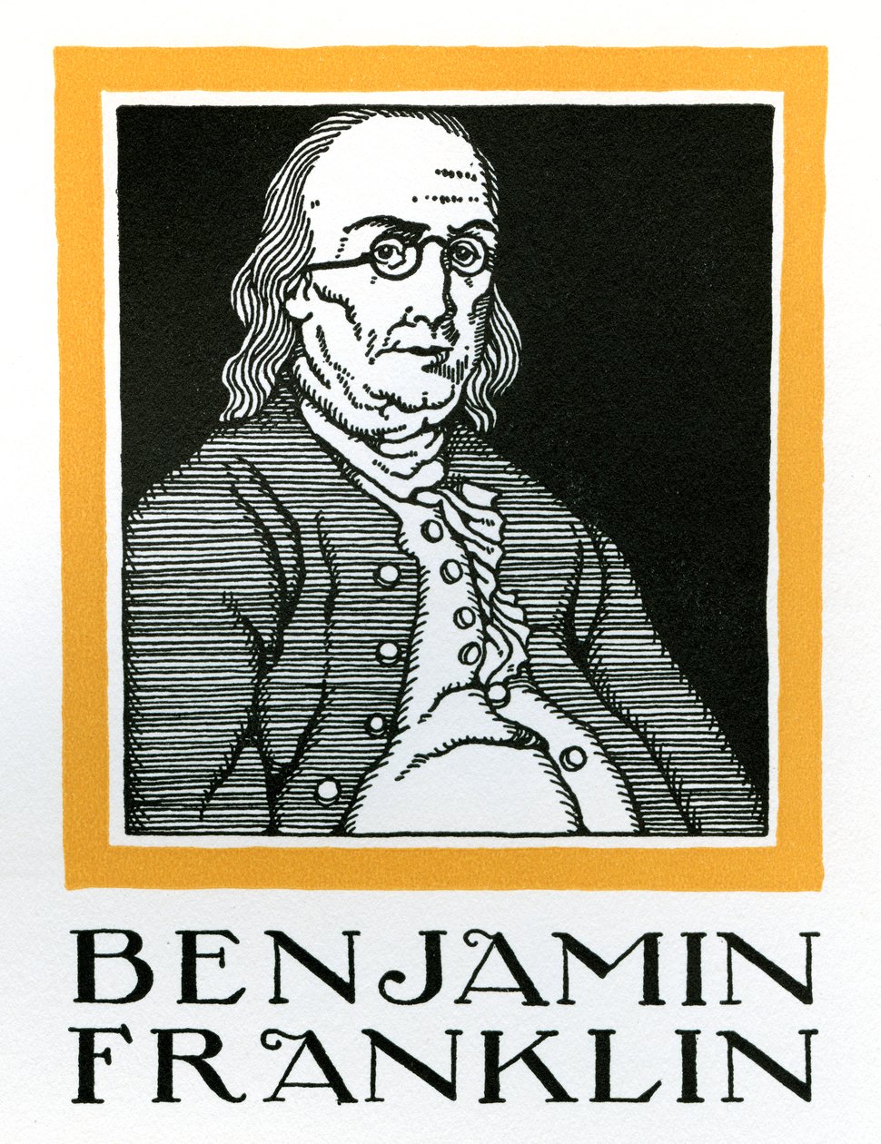 Portrett av Benjamin Franklin av American School