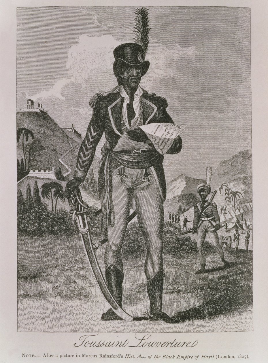Portrett av Francois Dominique Toussaint-Louverture (ca. 1743-1803) (gravering) av American School