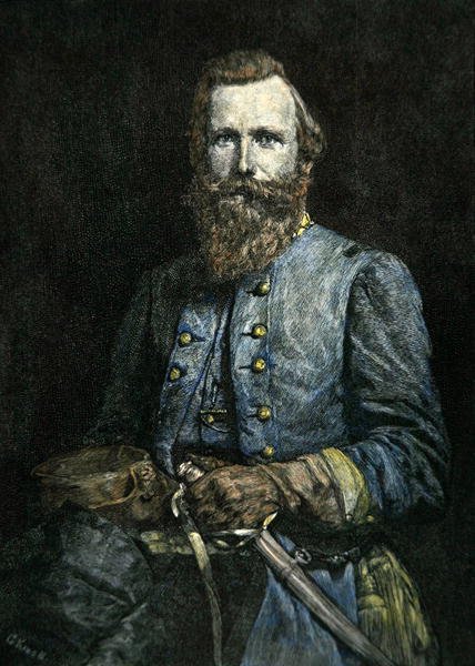 Portrett av general JEB Stuart (litho) av American School