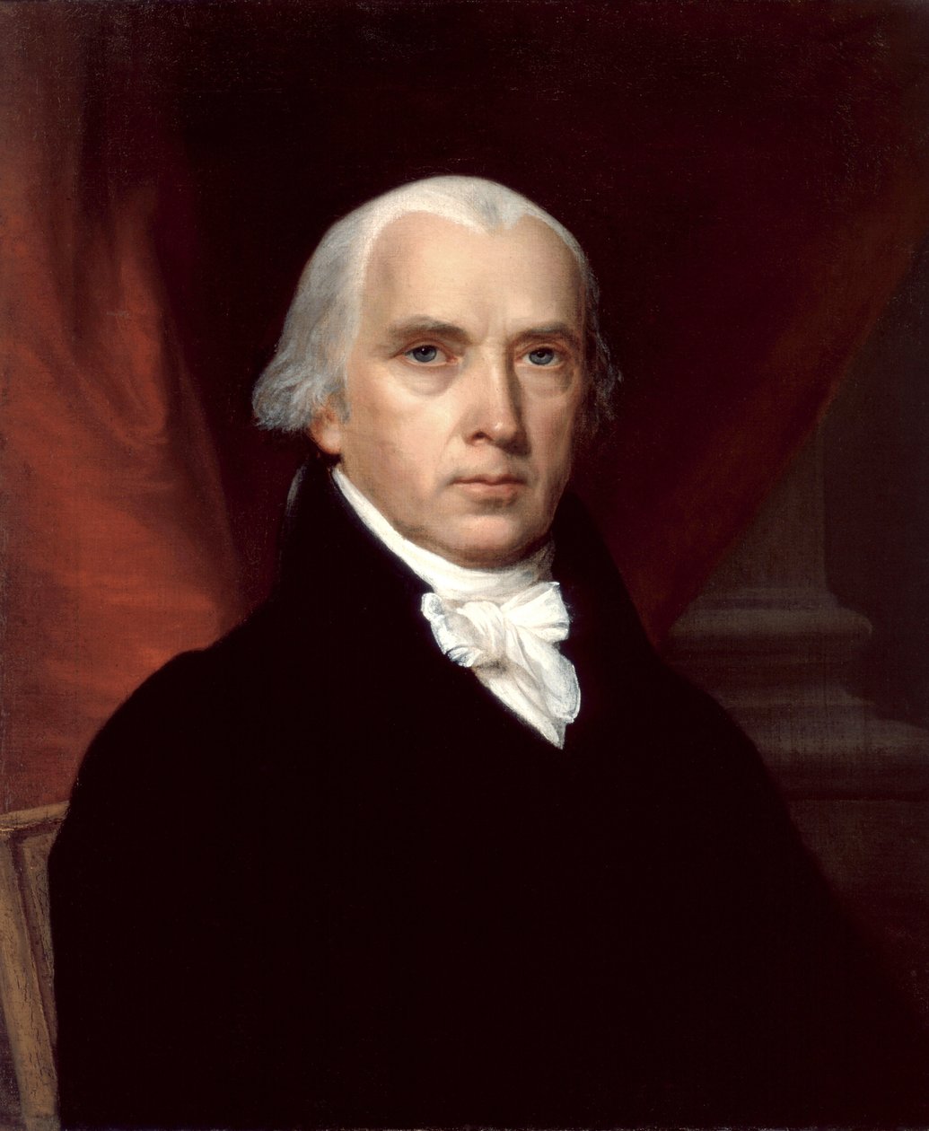 Portrett av James Madison av American School